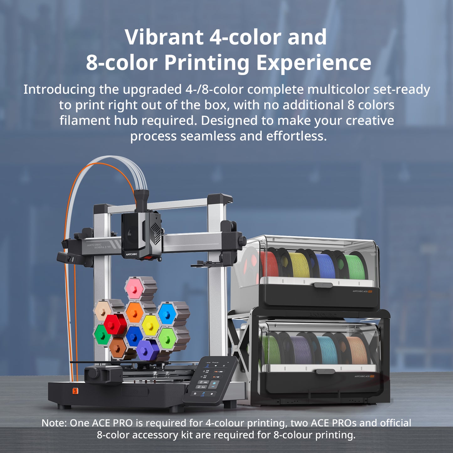 ANYCUBIC Kobra 3 V2/Combo 3D Printer | High Speed 600 mm/s | Enhanced Version