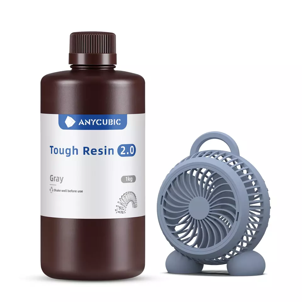 ANYCUBIC Flexible UV Tough Resin 2.0 405nm High Impact Strength Resin For 3D Printer