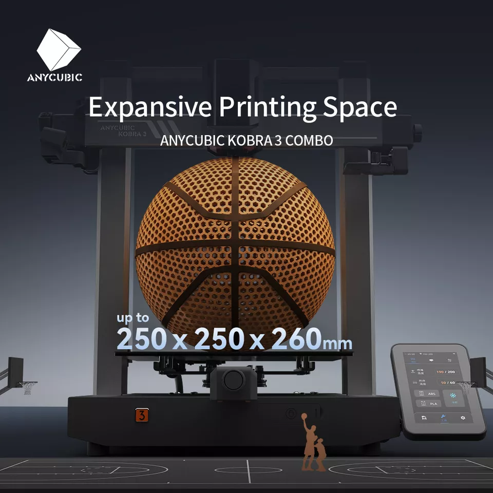 Anycubic Kobra 3 3D Printer 600mm/s Auto Leveling High Speed