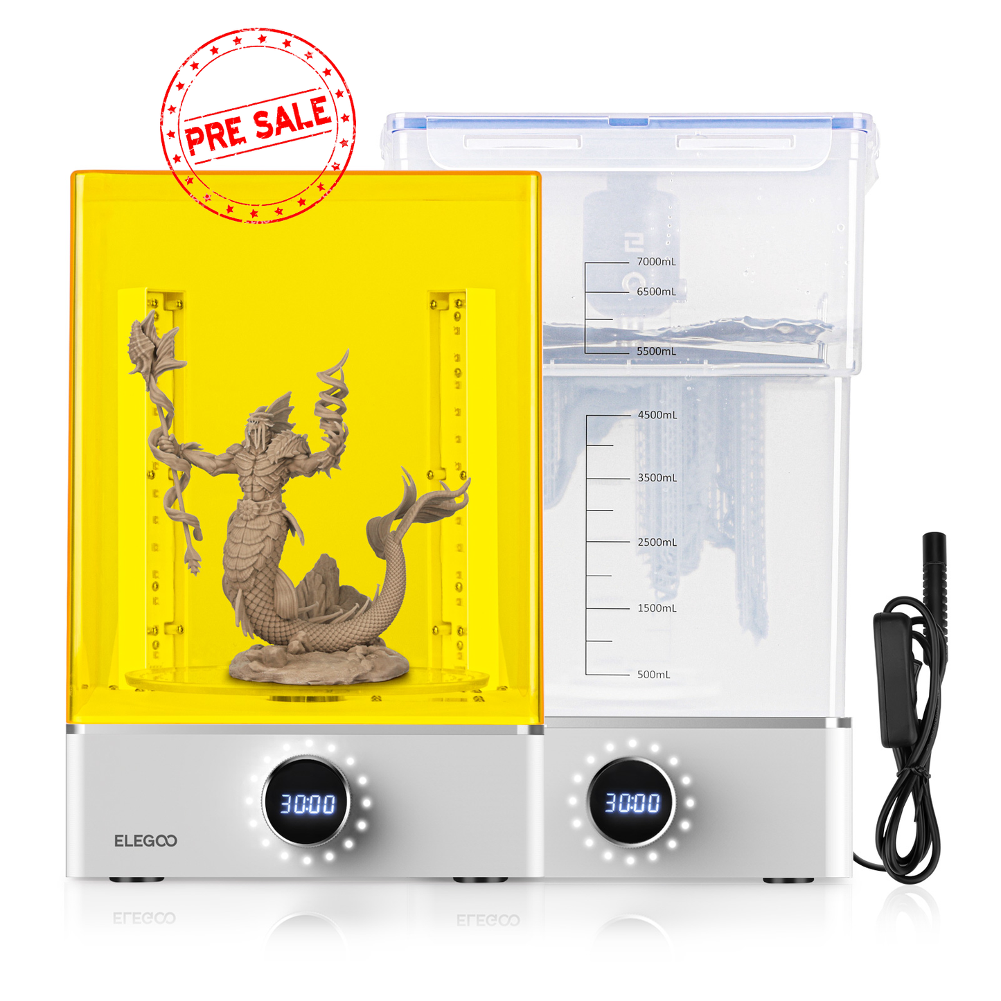 ELEGOO Mercury XS Bundle with Separate Washing and Curing Station for Large Resin 3D Printed Models
