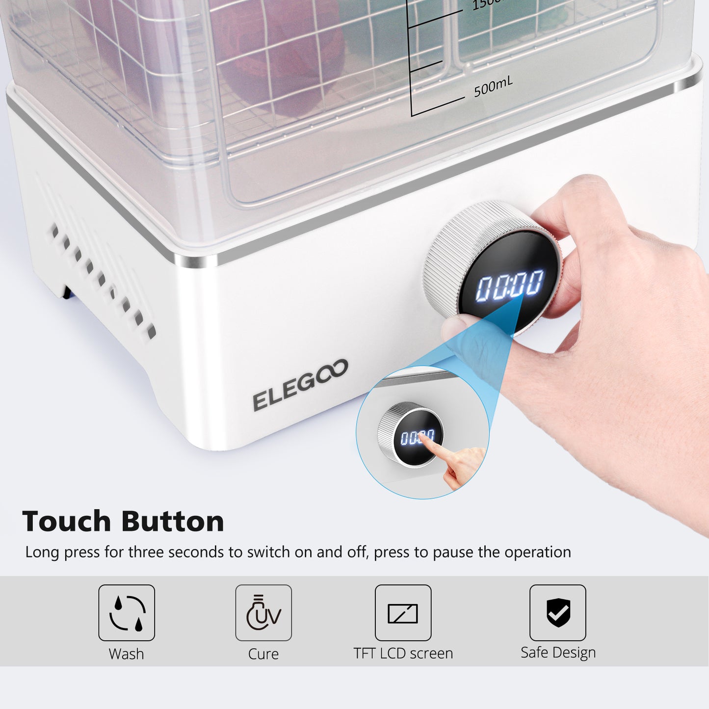 ELEGOO Mercury XS Bundle with Separate Washing and Curing Station for Large Resin 3D Printed Models
