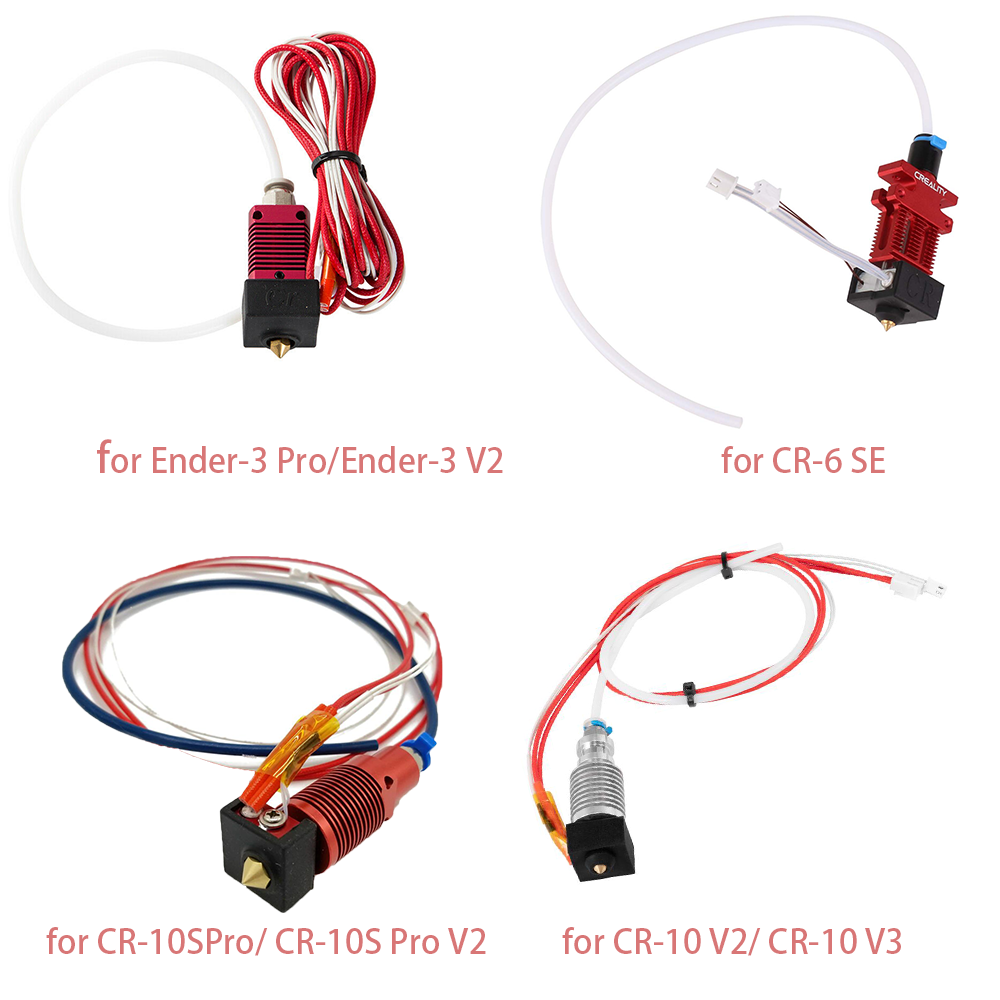 Creality 3D Printer Extruder Assembled Hotend Sprinkler Kit Nozzle kit for Ender-3 V2/ CR-6 SE/ CR-10S Pro V2