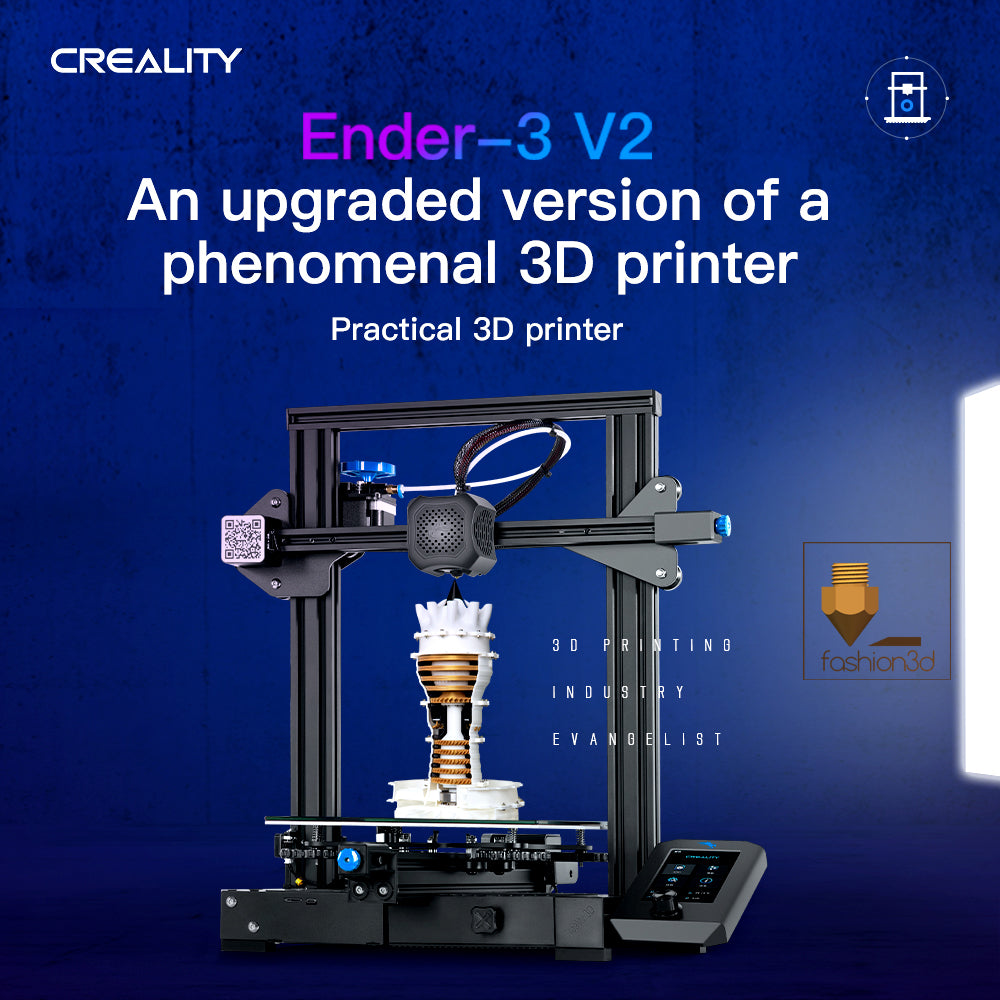 Creality Ender-3 V2 220*220*250mm 3D Printer with Silent Mainboard Xy-axis