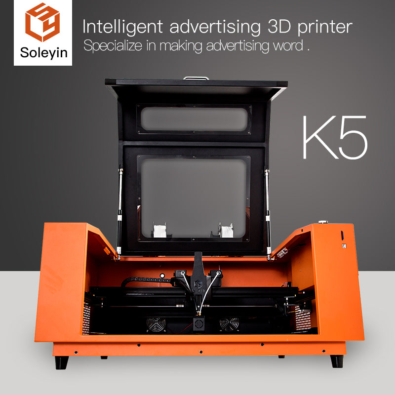 Intelligent advertising 3D printer Specialize in making advertising word Soleyin K5 600*600*70mm