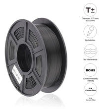 Load image into Gallery viewer, PLA Carbon Fiber Black 3D Printer ordinary filament 1.75mm 1kg/roll Fashion3d