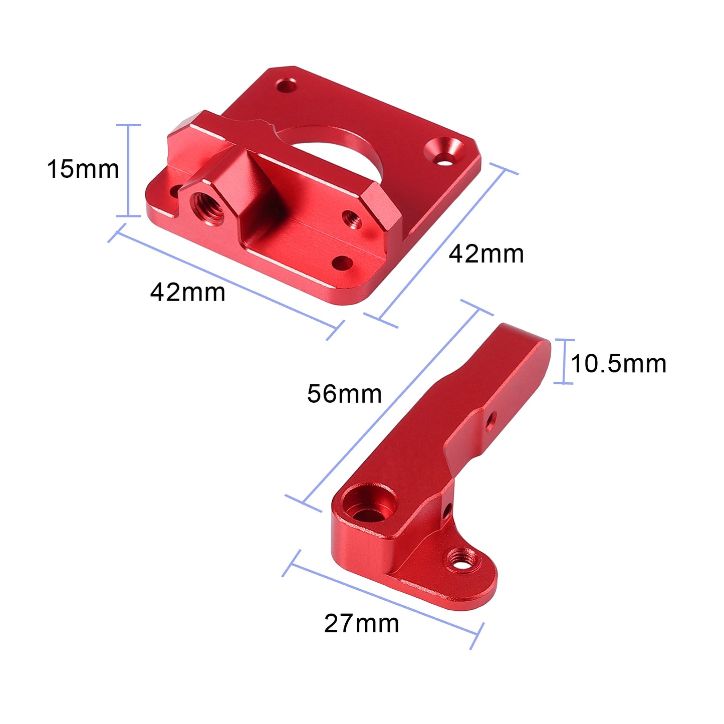 Metal Extruder Kit Red for ender-3 or Cr-10