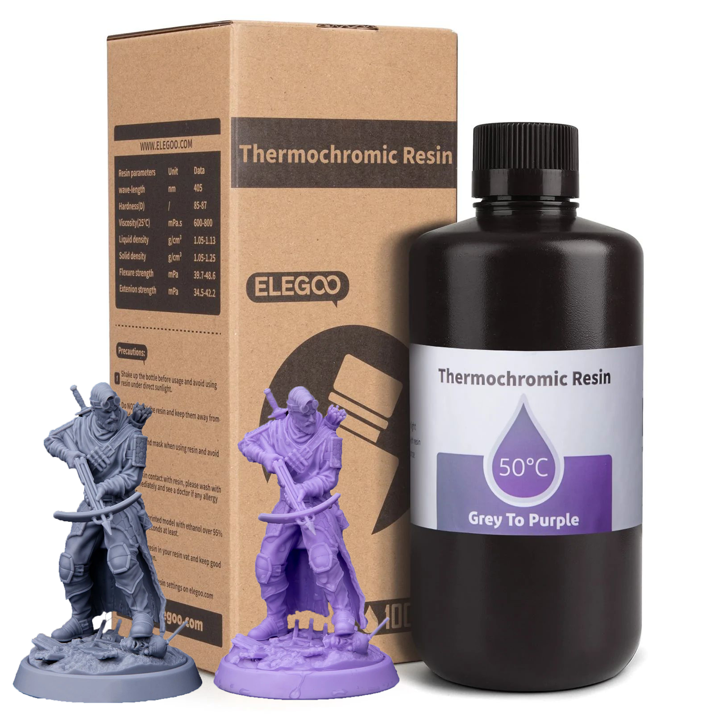 ELEGOO THERMOCHROMIC RESIN 1000G (TURNING FROM GREY TO PURPLE)