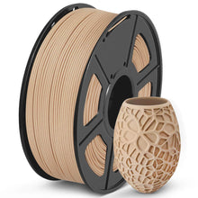 Load image into Gallery viewer, Wood PLA Filament, 1.75mm 3D Printer Filament, Wood 3D Printing 1KG Spool, Dimensional Accuracy +/- 0.02mm, Wood PLA