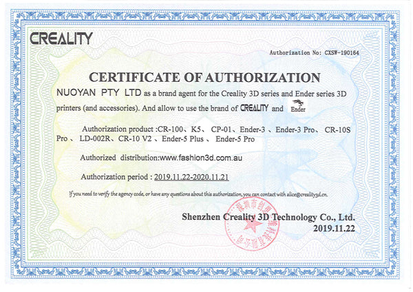 Professional  Australia 3D Printer Authorized Reseller