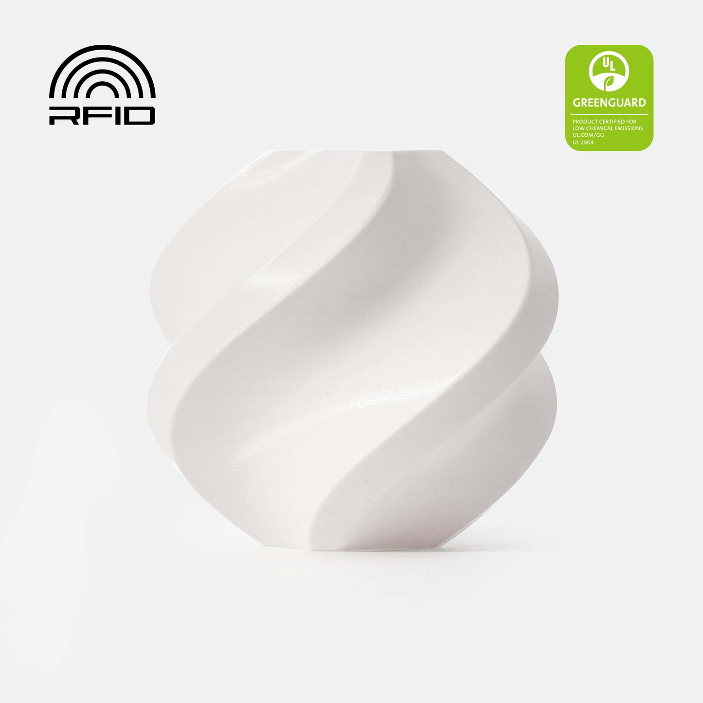 Variant main image — Jade White (10100) — Filament with spool
