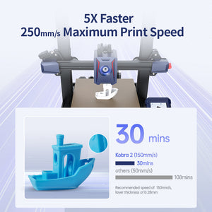 ANYCUBIC KOBRA 2 FDM 3D Printer Auto Leveling Direct Extruder 250mm/s High-Speed Print
