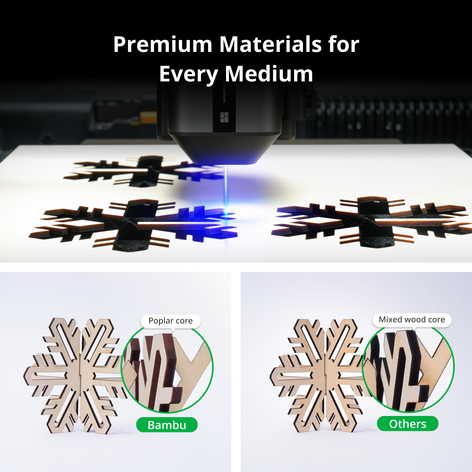 Bambu Lab Laser Material Kit – Starter Pack (49 pcs)