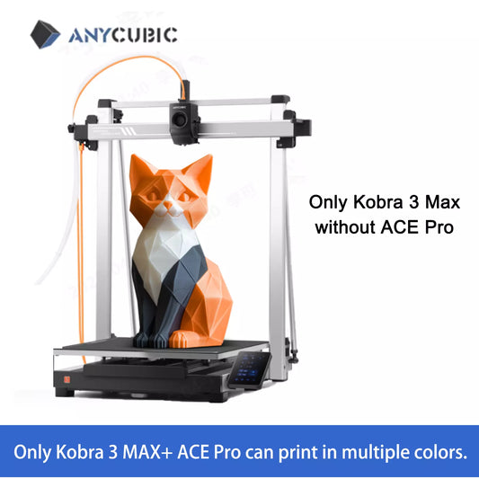 ANYCUBIC Kobra 3 Max/Combo 3D Printer Max 600mm/s Multicolor