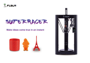 Flsun SR Super Racer Fast Printing Delta 3D Printer Auto Leveling Touch Screen Pre-Assembled