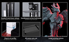 Load image into Gallery viewer, ELEGOO Saturn 2 MSLA 3D Printer, UV Resin Photocuring Printer with 10-inch 8K Monochrome LCD, 219x123x250mm / 8.62x4.84x9.84 Inch Larger Printing Size