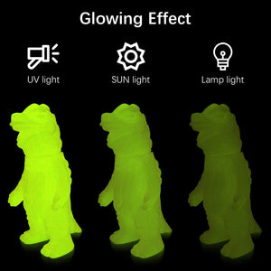 PLA Noctilucent filament 1kg/2.2lbs Fashion3d (White, Blue, Green, Yellow)
