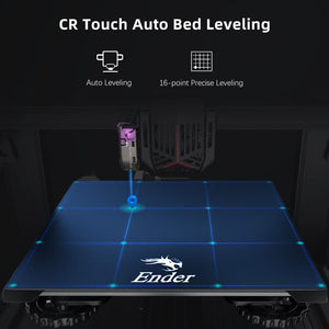 Ender 3 V2 Neo Integrated Structure with Auto-Leveling, Steel PC Bed Upgrade Bed Spring, Printing Size 220 * 220 * 250mm