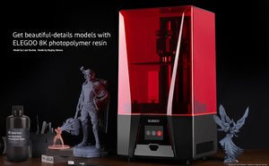 ELEGOO Saturn 2 MSLA 3D Printer, UV Resin Photocuring Printer with 10-inch 8K Monochrome LCD, 219x123x250mm / 8.62x4.84x9.84 Inch Larger Printing Size