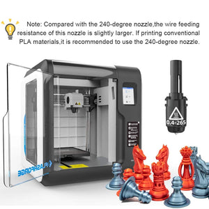 Flashforge Adventurer 3/4 Upgrade Hotend, 3D Printer Parts with 0.4mm 265°C High Temperature Nozzle Assembly-1PCS