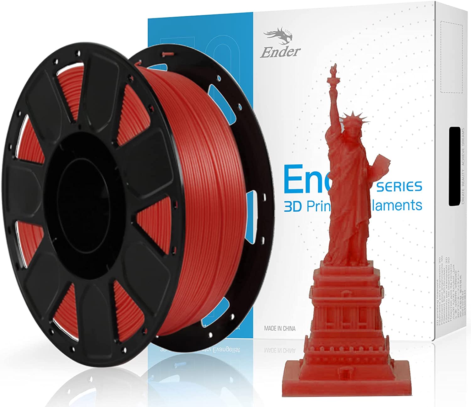 Creality Ender-PLA Filament Package 1KG 1.75mm (White, Black, Red, Yel –  Fashion3d