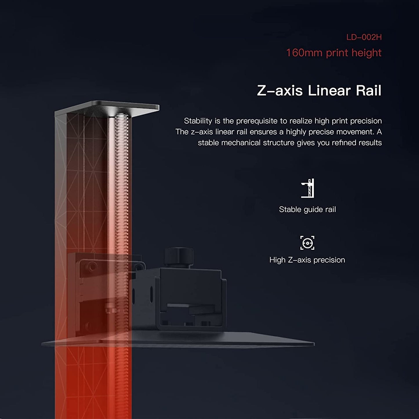 LD002H Resin Creality 3D Printer 130x82x160mm