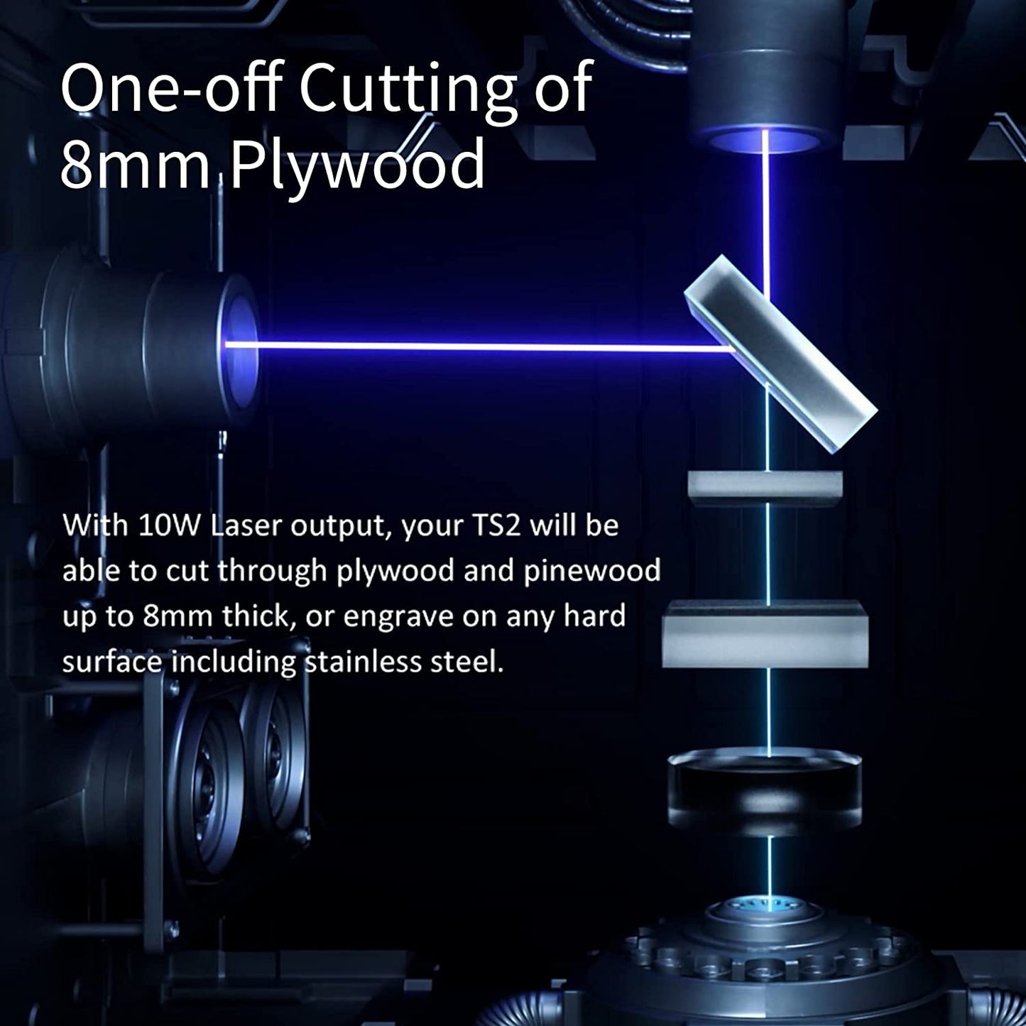 TS2-10W Professional Laser Engraver Endless possibilities 450mm*450mm TwoTrees