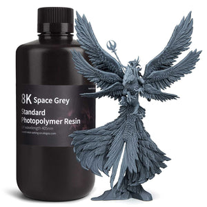 ELEGOO 8K STANDARD PHOTOPOLYMER RESIN SPACE GREY 1000G