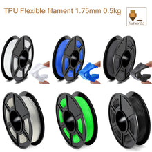 Load image into Gallery viewer, TPU Flexible 3D Printer filament 1.75mm 0.5kg/roll Fashion3d
