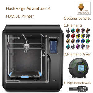Flashforge Adventurer 4 Auto Leveling Quick Removable Hign Temp Nozzle Flexible CNC Platform HEPA13 air Filter 220 x 200 x 250