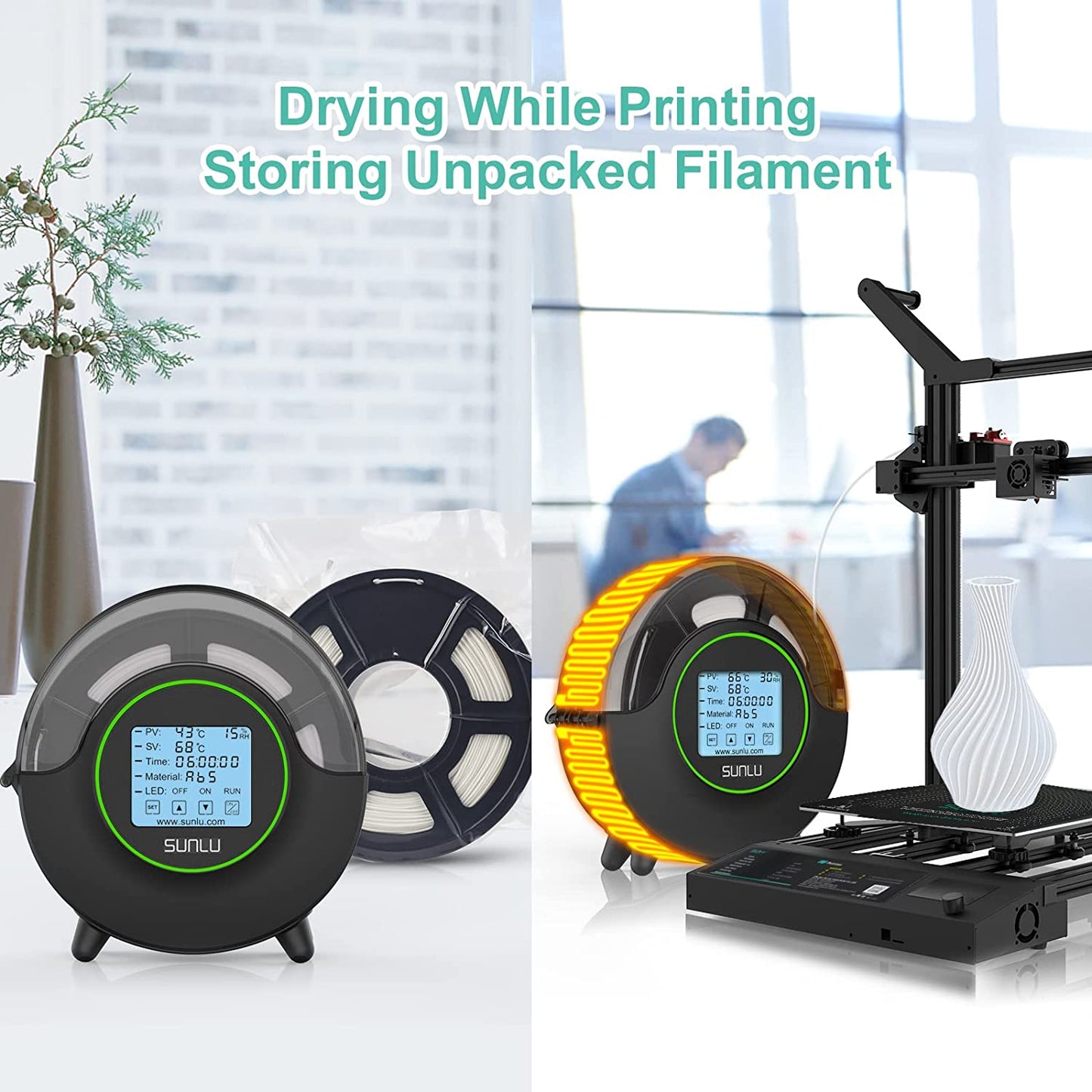 Filament Dryer FilaDryer S1/S2 Filament Drying PrintDry Dryer Box SUNLU
