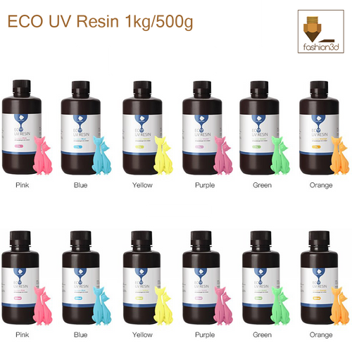 ANYCUBIC Plant-based ECO 405nm UV Resin 500ml/1000ml Low Odor and Safety High Precision and Quick Curing for LCD 3D Printing