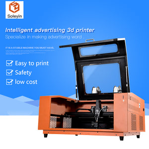 Intelligent advertising 3D printer Specialize in making advertising word Soleyin K5 600*600*70mm