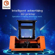 Load image into Gallery viewer, Intelligent advertising 3D printer Specialize in making advertising word Soleyin K5 600*600*70mm