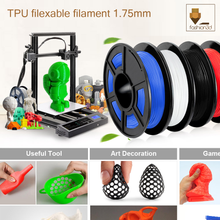 Load image into Gallery viewer, TPU Flexible 3D Printer filament 1.75mm 0.5kg/roll Fashion3d